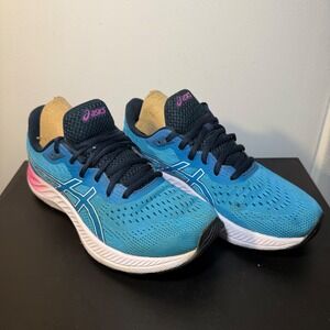 ASICS‎ Gel Excite 8 Women's Blue Pink Running Shoes Athletic Sneakers Size 8.5